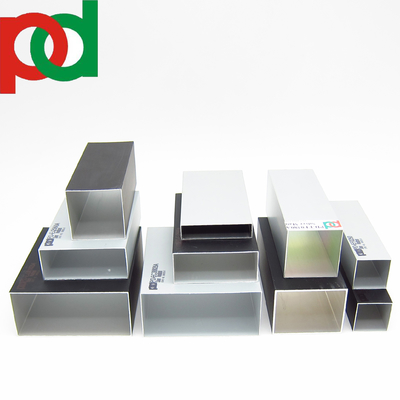 6063 T5 Aluminiumbuizen Holle rechthoekige aluminium vierkantbuis Aluminiumhoek