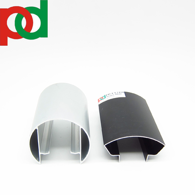 Houten graankleur aluminium U-kanaal voor handrail pergola balkon hekbuizen uitgevoerd naar Zuid-Amerika