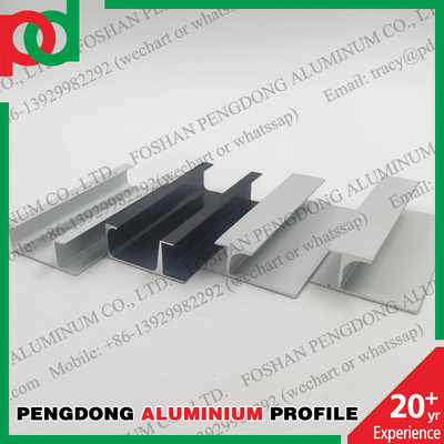 Geanodiseerde Kleur 6063 Aluminiumprofielen voor Glijdende Garderobedeuren