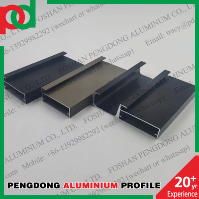 Geanodiseerde Kleur 6063 Aluminiumprofielen voor Glijdende Garderobedeuren
