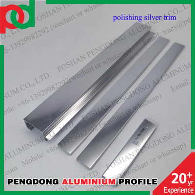Aluminiumprofielen die de Decoratieve het Scherpen Populaire Zilveren en Gouden Kleur van de Tegelversiering oppoetsen