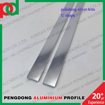 Aluminiumprofielen die de Decoratieve het Scherpen Populaire Zilveren en Gouden Kleur van de Tegelversiering oppoetsen