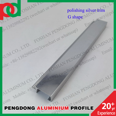 Aluminiumprofielen die de Decoratieve het Scherpen Populaire Zilveren en Gouden Kleur van de Tegelversiering oppoetsen