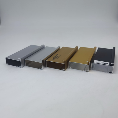 Populair Gebruik in van het de Keukenkastenaluminium van Libië Met een laag bedekt de Profielen Glanzend of Geanodiseerd Zilver en Goud en Zwarte