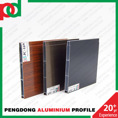 Aluminiumprofiel voor poorten in Uruguay Mexico Temperatuur T5 Verschillende houten kleuren