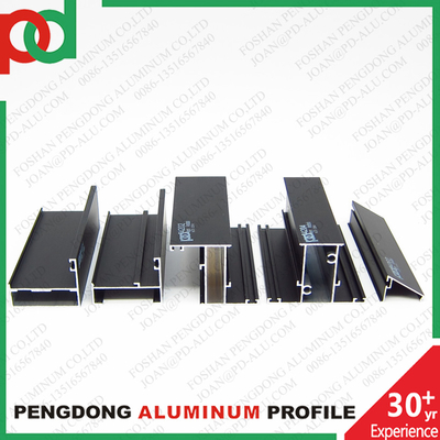 Powder Coated Profiles Aluminum For Windows And Doors In Serie 42 Made In Foshan To Peru Bolivia Chile 6000 Series Grade