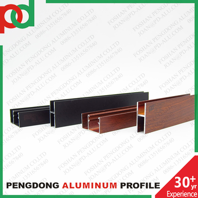 Houten graankleur aluminium U-kanaal voor handrail pergola balkon hekbuizen uitgevoerd naar Zuid-Amerika