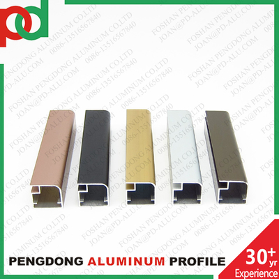 Aluminium profielen trekhandgrepen voor keukenkasten glazen sluiter deur frame is legering