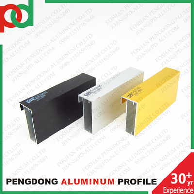 Aanpasbare extrusietechnologie Vervaardiging van aluminiumprofielen voor glazen deuren Keukenkasten Kledingkast MDF Melamine