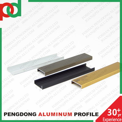 Extrusietechnologie 6000 Serie Aluminium Profielen Voor Melamine Meubelen Goud Chroom Brons Geanodiseerd In Grote Maten
