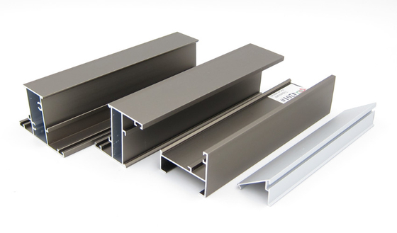 6000 van het de Profielenaluminium van het Reeksopenslaande raam Vierkante Uitdrijvingen