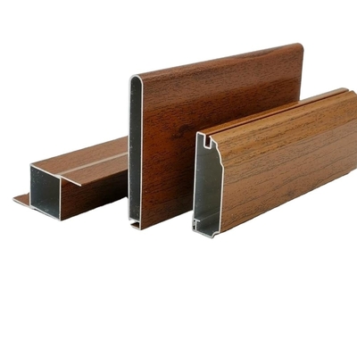 5.8M 5.85M 6M Wood Finish Aluminium Profielen voor Keukenkast