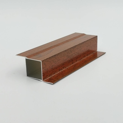 5.8M 5.85M 6M Wood Finish Aluminium Profielen voor Keukenkast