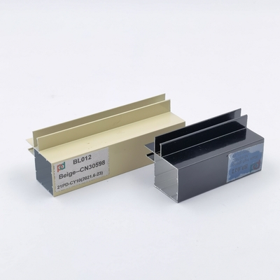 Houten Korrel 6063 T5-het Profiel van het Aluminiumhandvat voor Keukenkast