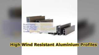 Bolivia 6063 T5 aluminium profielen hoge windweerstand