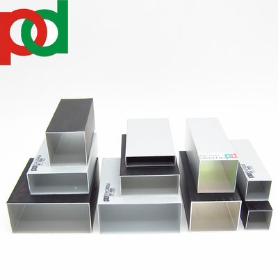Goede prijs 6063 T5 Aluminiumbuizen Holle rechthoekige aluminium vierkantbuis Aluminiumhoek online