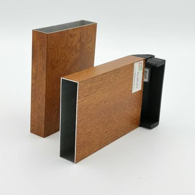 Goede prijs Het Hout van Libië T5 6063 beëindigt Aluminiumprofielen voor Keukenkast online