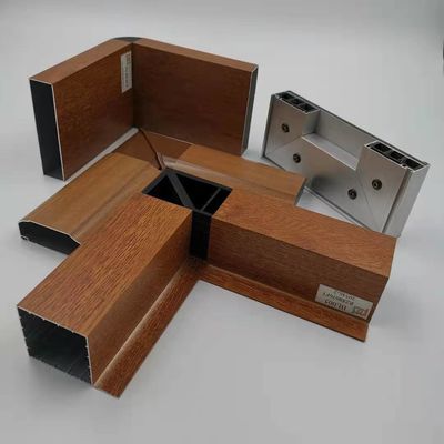 Goede prijs 5.8M Aluminium Kitchen Cabinet het Profielhout bedekte 1.4mm Dikte met een laag online