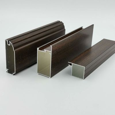 Goede prijs Israël 6063 T5-Profielen van de het Kabinetsdeur van het Douanealuminium 1.2mm Dik Met een laag bedekt Poeder online